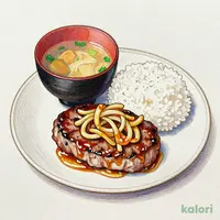 Misuji Steak and Hamburger Steak Lunch (L)