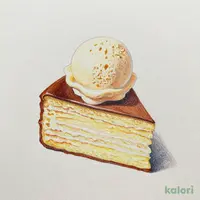 バニラアイスと月見マロンシフォンプレート 単品