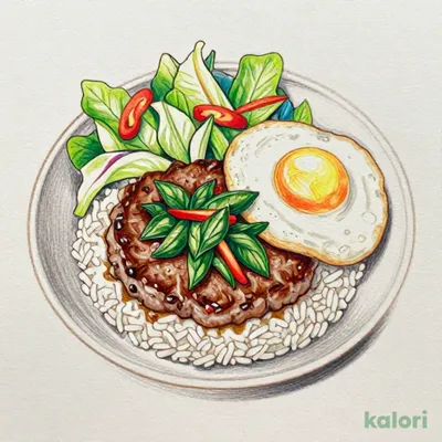 ガパオライス風バーグディッシュ L