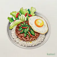 ガパオライス風バーグディッシュ S