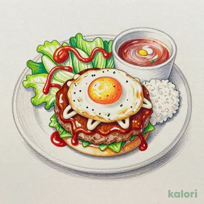 星降る月見てりたまマヨバーグディッシュ（スープセット） L