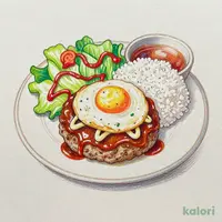 星降る月見てりたまマヨバーグディッシュ（スープセット） M