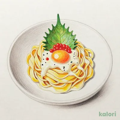 明太子の豆乳カルボナーラパスタ