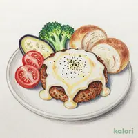 プレミアムセット・チーズフォンデュ風ハンバーグ