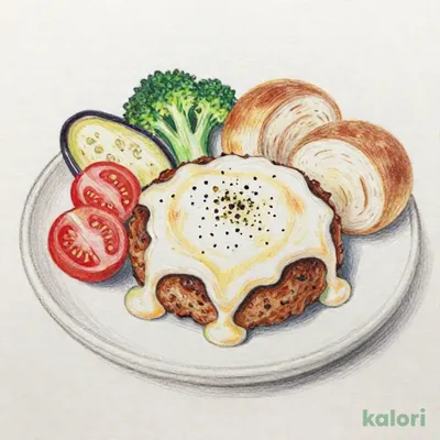 プレミアムセット・チーズフォンデュ風ハンバーグ