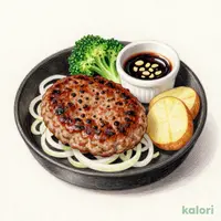 プレミアムセット・ハンバーグステーキガーリック醤油