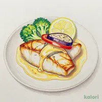 プレミアムセット・白身魚のグリル和風バターソース