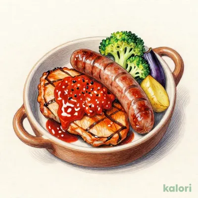 ランチ・３種のお肉のミックスグリル