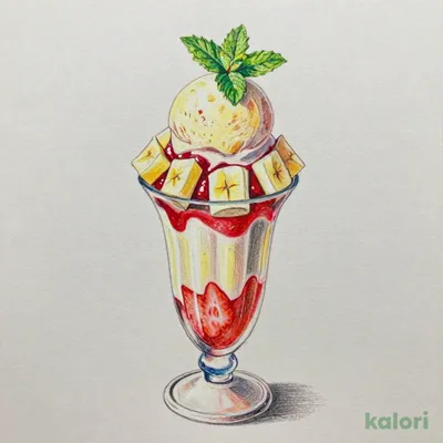 いちごバナナミルクフロート