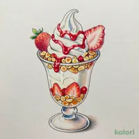いちごミルクパフェ