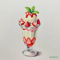 いちごミルクフロート