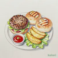 お子様キッチン　チキン＆ハンバーグ