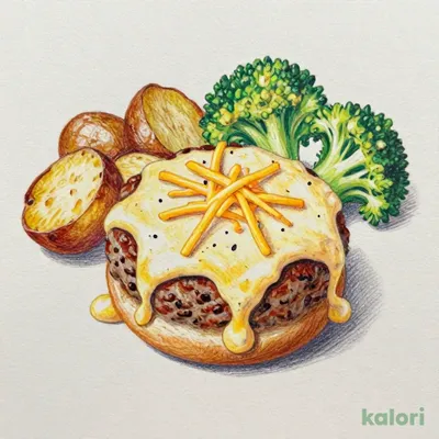 たっぷりチーズフォンデュハンバーグ