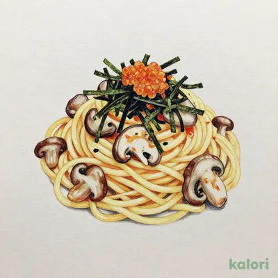 たらこときのこの和風パスタ