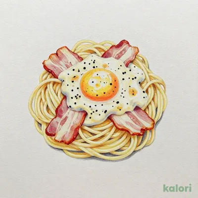 とろけるたまごのカルボナーラパスタ