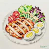 グリルチキンサラダ