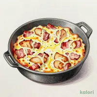 チキンとベーコンのクリームグラタン