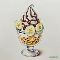 チョコバナナパフェ