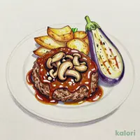 ハンバーグステーキ きのこ入りデミグラスソース