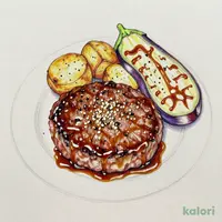 ハンバーグステーキ(ガーリック醤油)