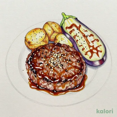 ハンバーグステーキ（ガーリック醤油）