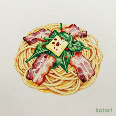 ベーコンとほうれん草のバター醤油パスタ