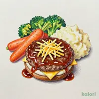 モッツァレラチーズイン煮込みハンバーグ