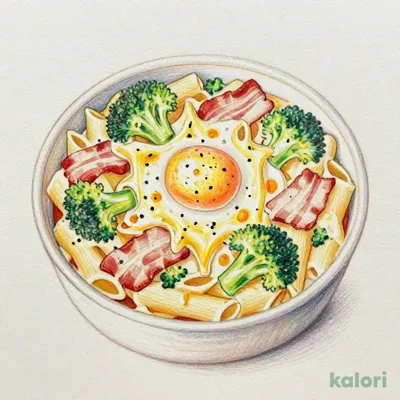 ランチ・とろけるたまごとチーズのカルボナーラ風グラタン