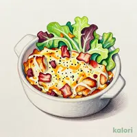 ランチ・チキンとベーコンのクリームグラタンプレート