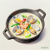 ランチ・具だくさんクラムチャウダー
