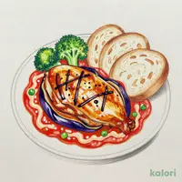 夜ＢＱ・グリルチキンのトマトクリームフォンデュ
