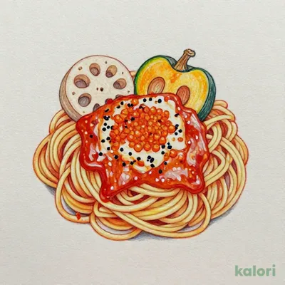 旬・たらこと秋野菜のアラビアータ