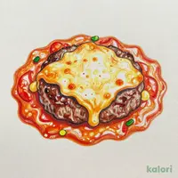 旬・ハンバーグステーキのトマトチーズカレー（ビーフハンバーグ）