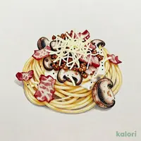 旬・パンチェッタときのこのデュクセルクリームパスタ