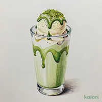 練乳抹茶ミルクフロート