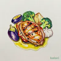 若鶏のグリル菜園風アヒージョ
