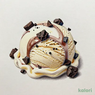 Chocolate Cookies Swirl Ice Cream