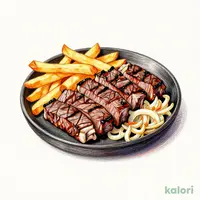 ステーキ屋さんの炭焼きカルビランチ