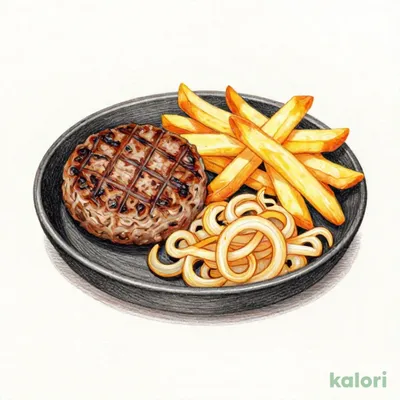Charcoal Grilled Hamburger & Charcoal Grilled Black Diamond Sirloin Steak