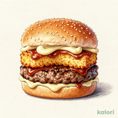 ハッシュ＆BBQバーガー