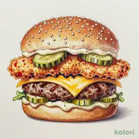 Beef & Chicken Big Mouth Dirty Burger