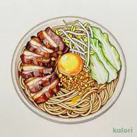 Small Pork Double Brothless Ramen