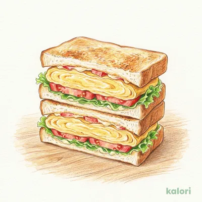 Toast Sandwich with Fluffy Eggs