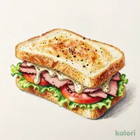 トリュフ香るパストラミビーフとフレッシュ野菜サンド