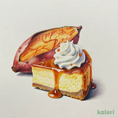お芋とキャラメルのチーズケーキ