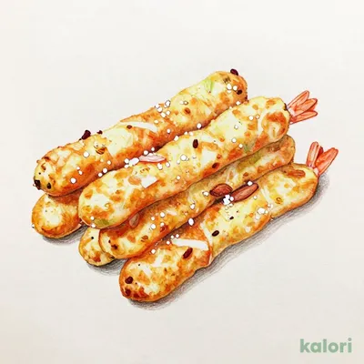 Fried Rice Crackers with Shrimp Salt (Small Bag)