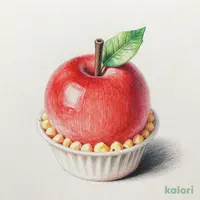 まんまるりんごケーキ
