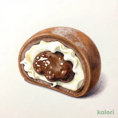 ホイップクリーム大福　チョコ