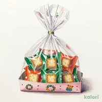 Xmas菓子ラッピング
