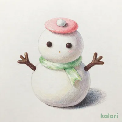 クリスマス創作和菓子 雪だるま